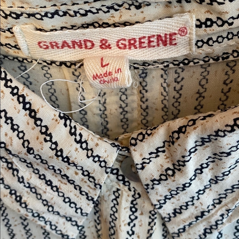 ❤️Grand & Greene Patterned Button-Up Shirt - Picture 2 of 13
